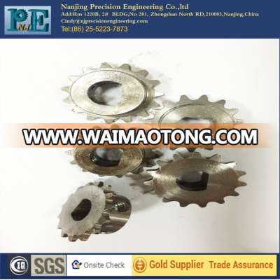 made in china transmission gears,steel wire edm cnc machining gears, the square gear with 16 Tooth