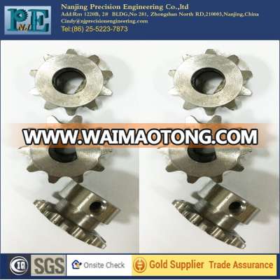 reduction gears for motor,steel wire edm cnc machined gears,the square hole milling gears with 10 Tooth