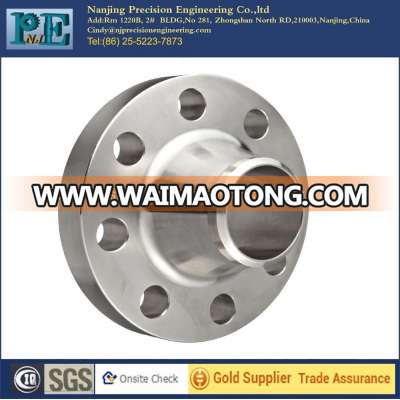 Custom precision machining and polished weld neck flange